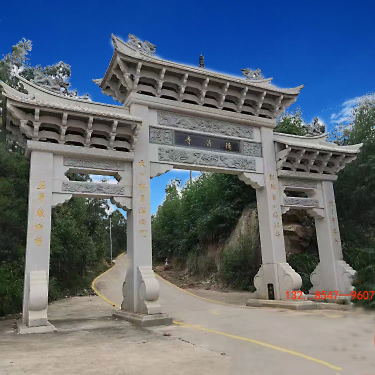 山庙寺庙道路入口赢博官方网站大门楼