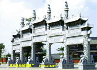 我厂制作的广佑寺佛教赢博官方网站牌坊