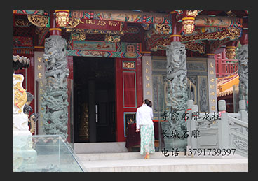 寺院雕刻-赢博官方网站麒麟龙柱赏析