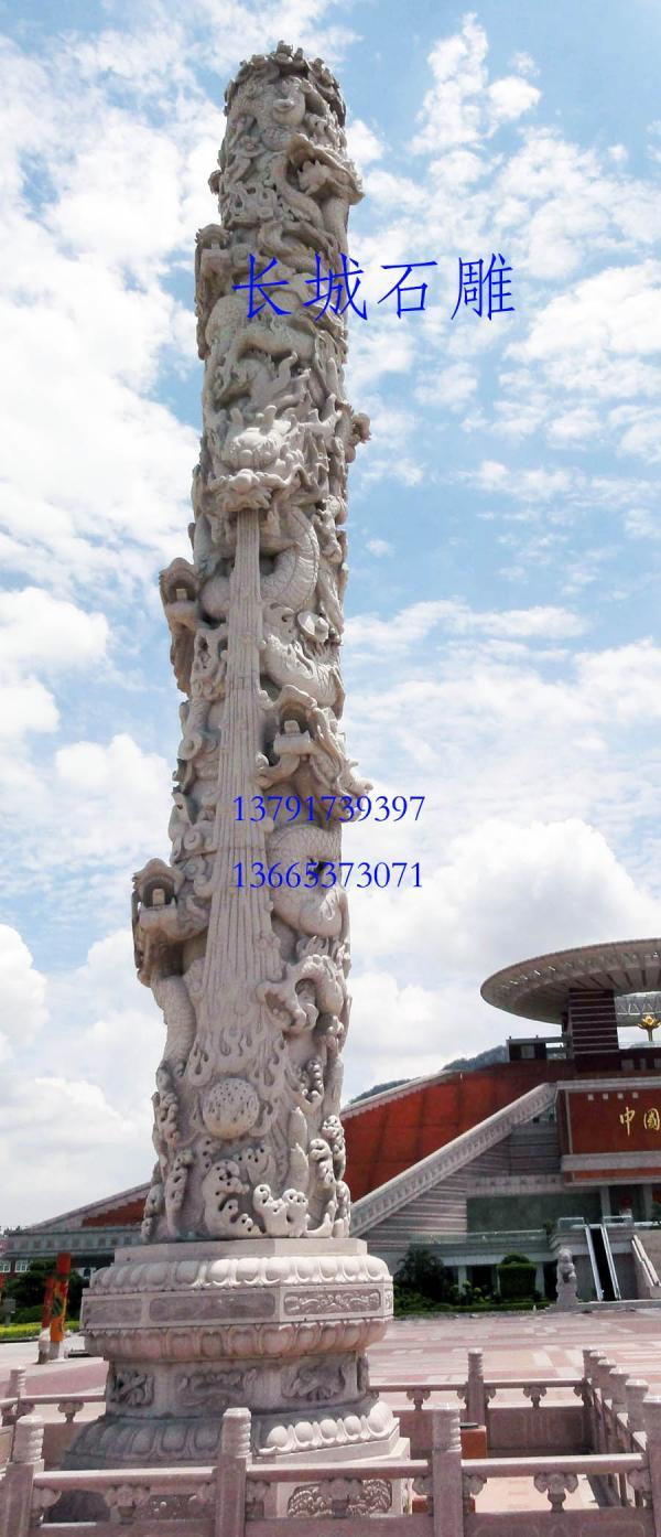 赢博官方网站龙柱雕刻安装地点；浙江