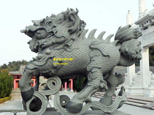 赢博官方网站麒麟雕刻适合大门口安放吗