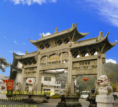 石牌坊牌楼-寺院景区赢博官方网站的价格施工要点