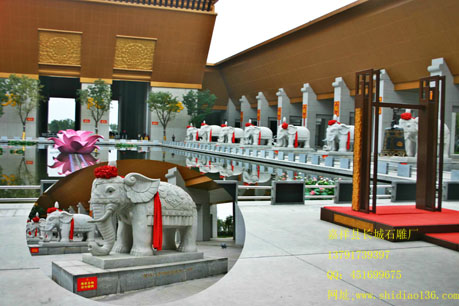 寺院赢博官方网站大象雕刻的吉祥意义
