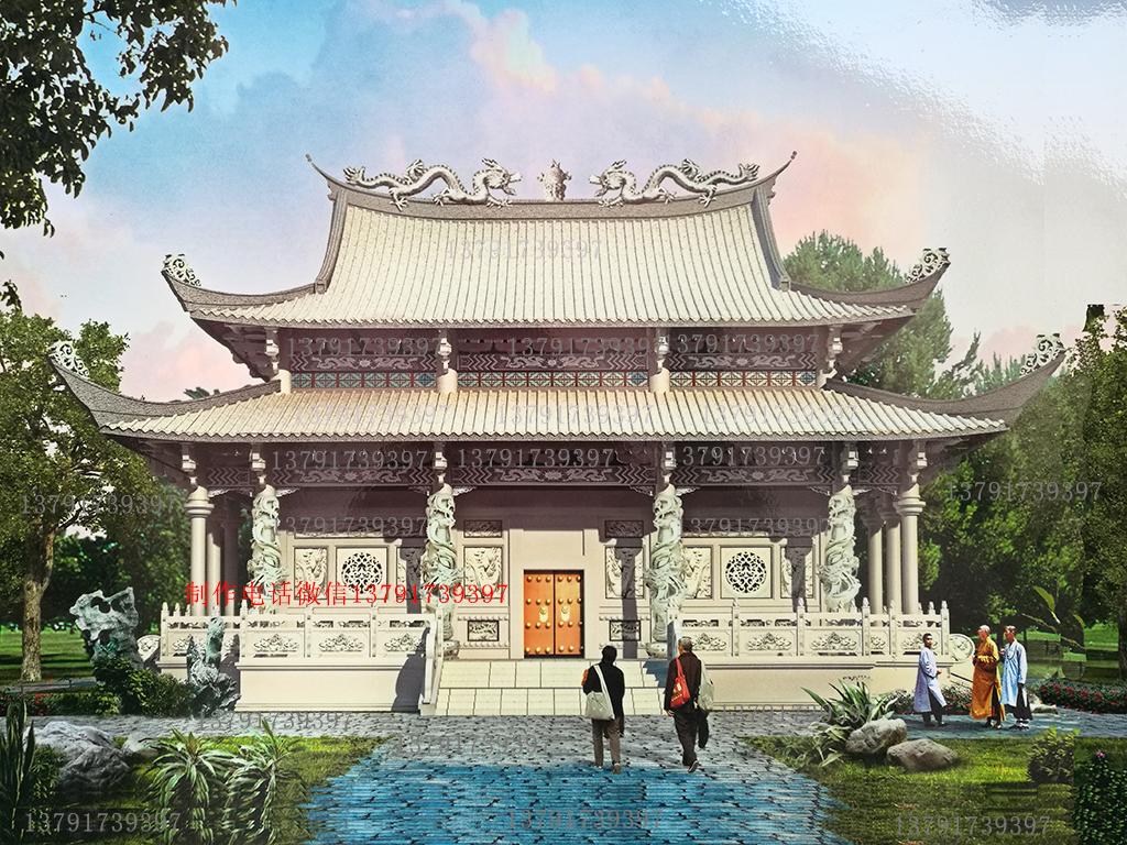 寺院石头大殿图片赢博官方网站大殿样式大全